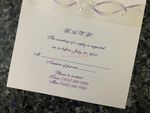 K8358 [I-12] Lavender Love Flowers Wedding Invitation