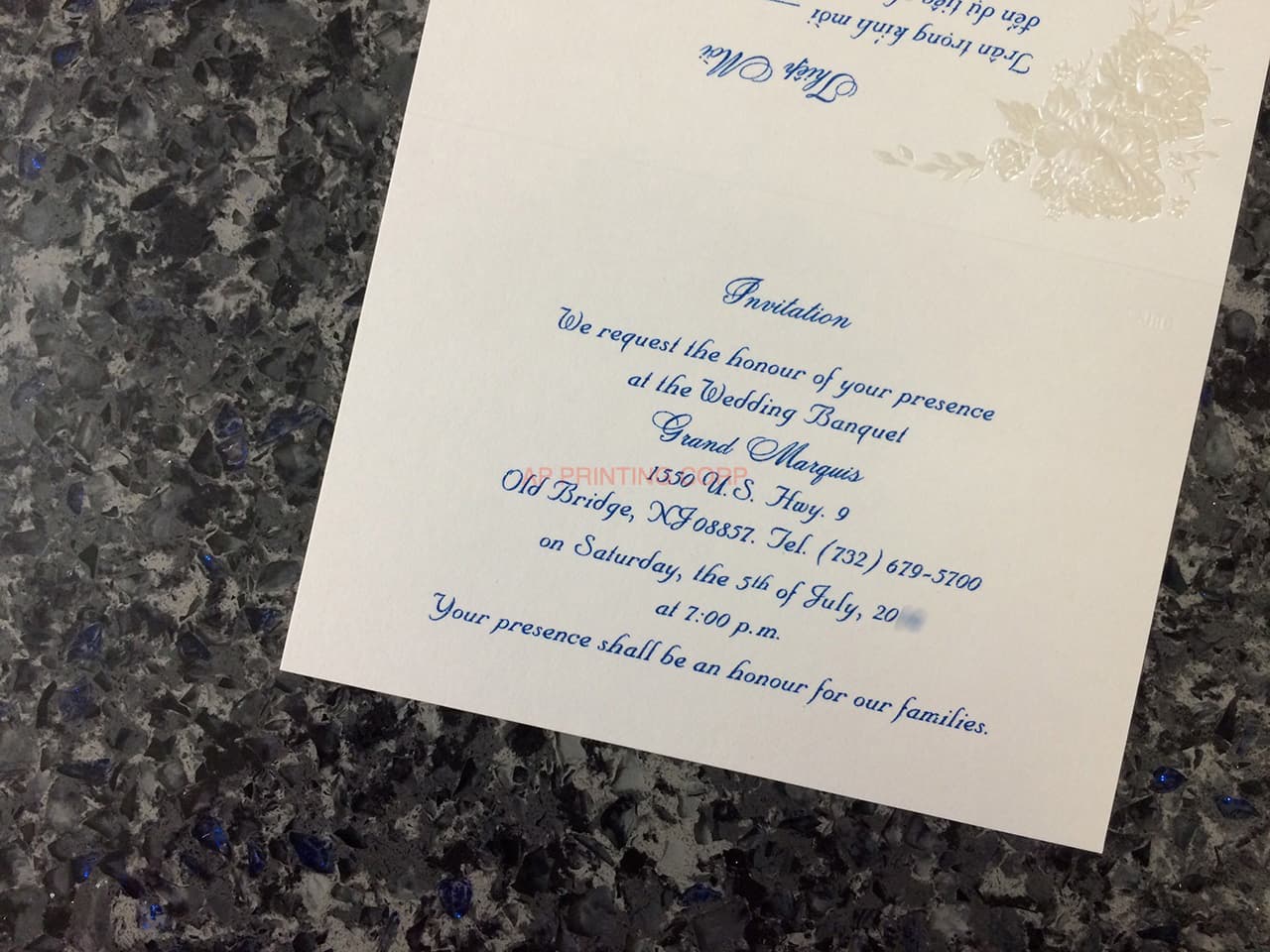 K8455 [I-11] Serenade of Flowers Wedding Invitation