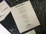 SLIDER-66-NMM Black, Amethyst, Silk Pocket & Folder Invitation