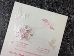 K970 [I-11] Ornate Love Birds & Doves Wedding Invitation