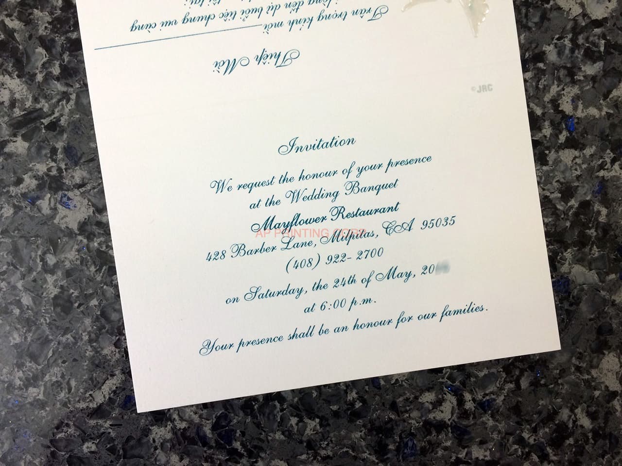 K976 [I-11] Dusk Delights Birds & Doves Wedding Invitation