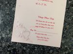 K4471 [I-10] Floral & Hearts Melody Wedding Invitation