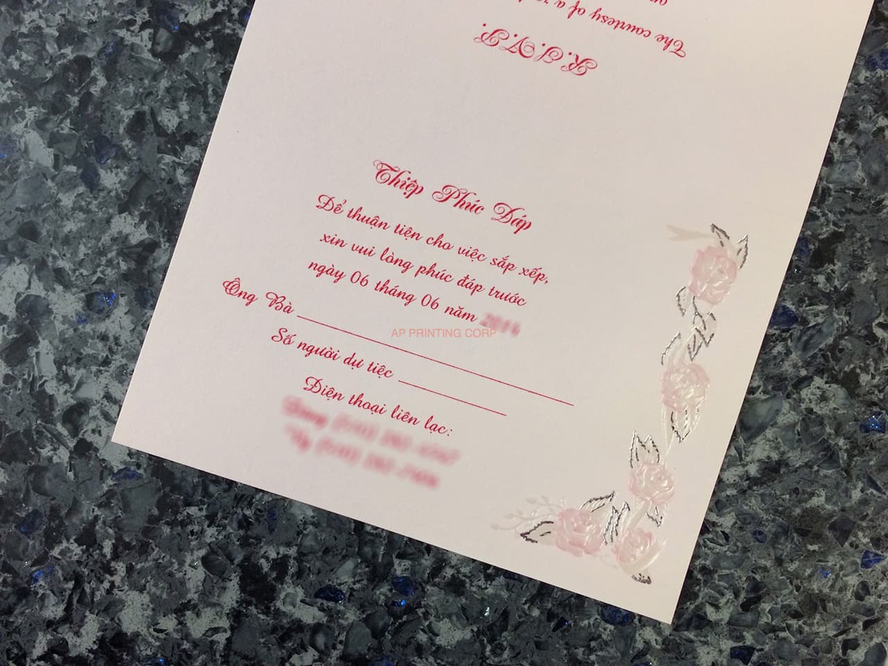 ART-44995 [I-11] Blossom Bells & Flowers Wedding Invitation