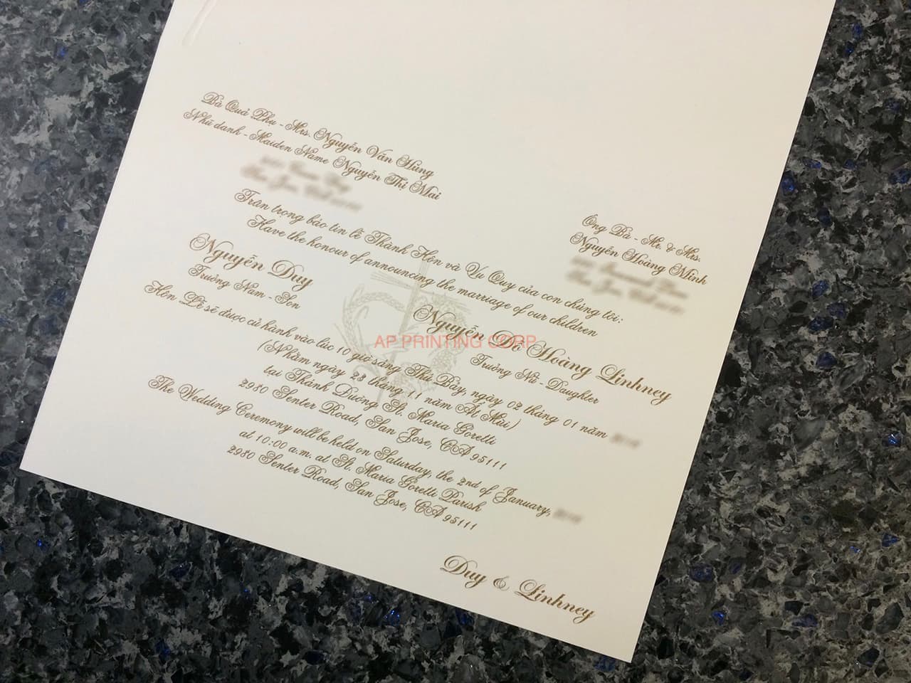 ART-41009 [I-11] Charming Bellflowers Wedding Invitation