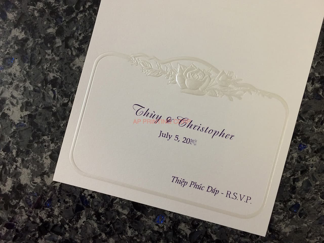 K1618 [I-11] Timeless Elegance Flowers Wedding Invitation