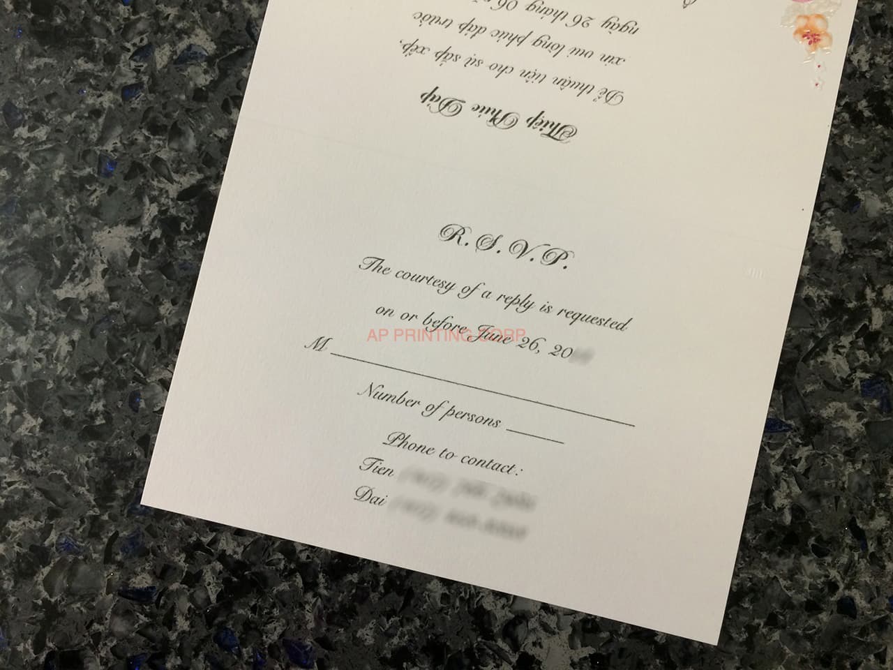 K8631 [I-11] Blushing Blooms Flowers Wedding Invitation