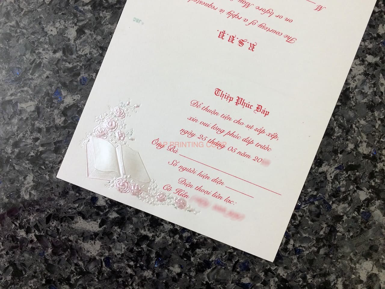 K9649 [I-11] Enchanted Petals & Flowers Wedding Invitation