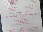 K970 [I-11] Ornate Love Birds & Doves Wedding Invitation