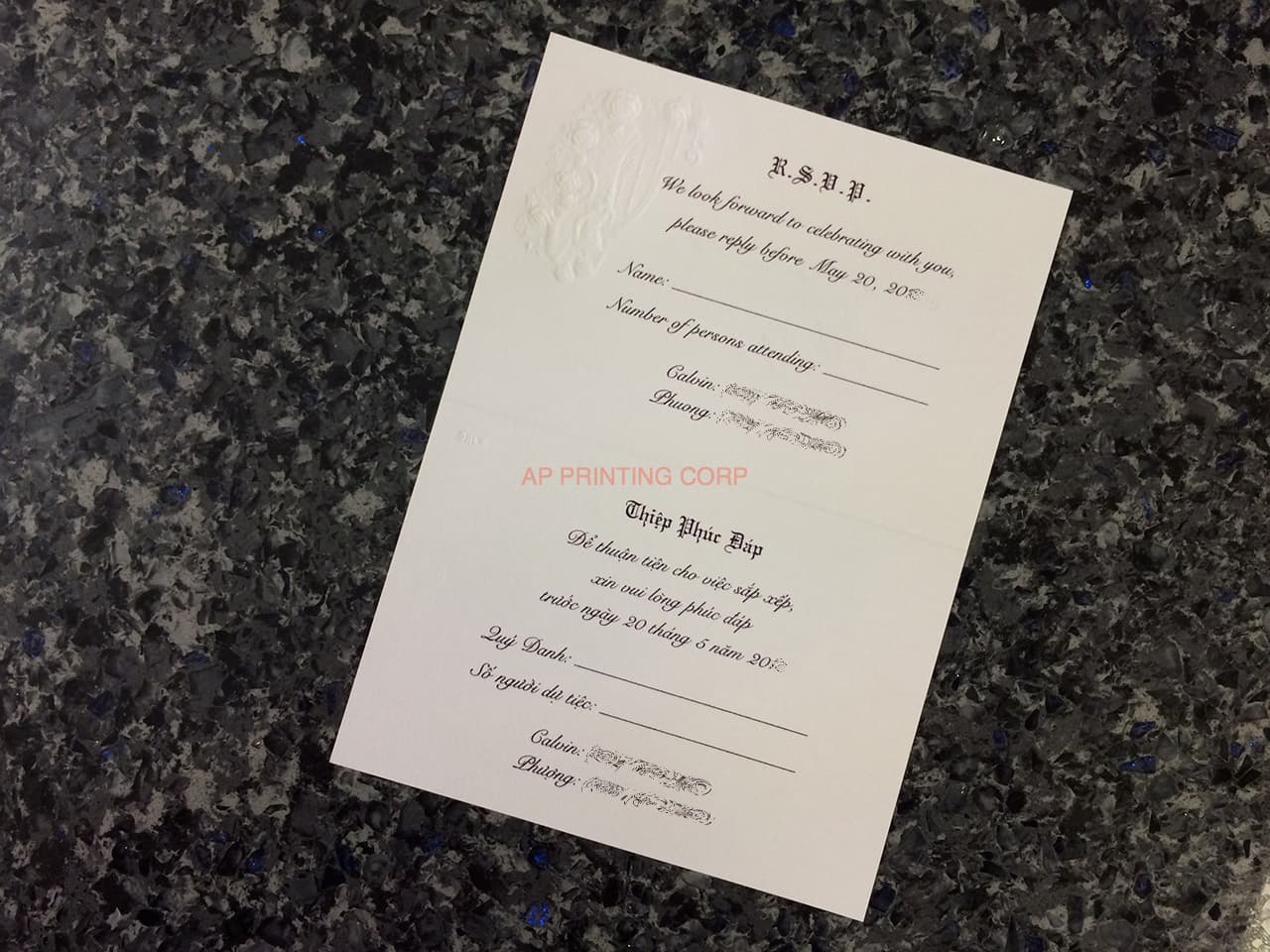 K3315 [I-10] Chic Wedding Bliss Bride & Groom Wedding Invitation