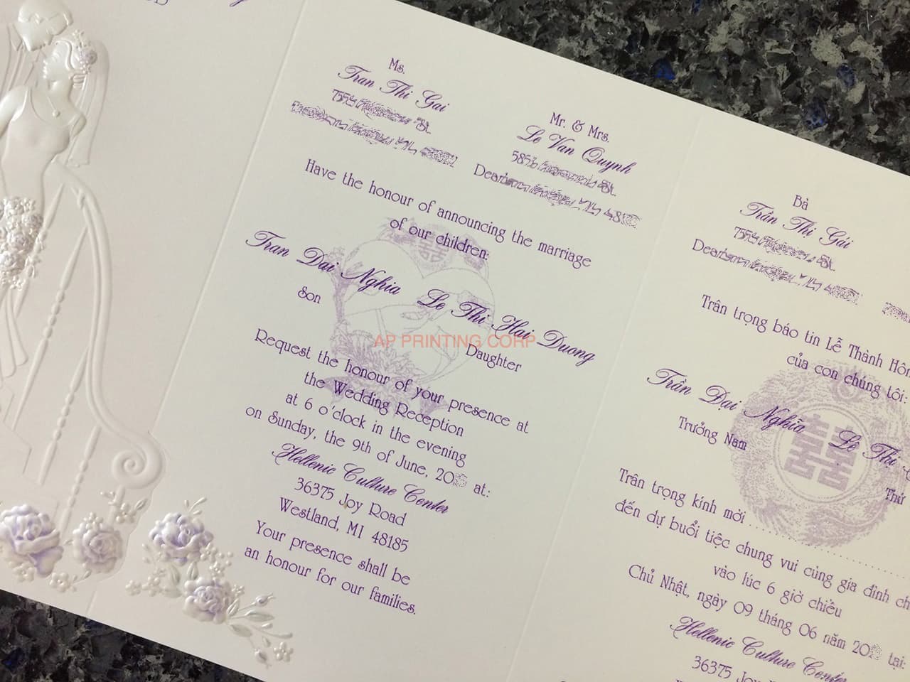 K3318 [I-11] Forever Together Bride & Groom Wedding Invitation