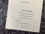 K4451 [I-10] Subtle Romance Hearts Wedding Invitation