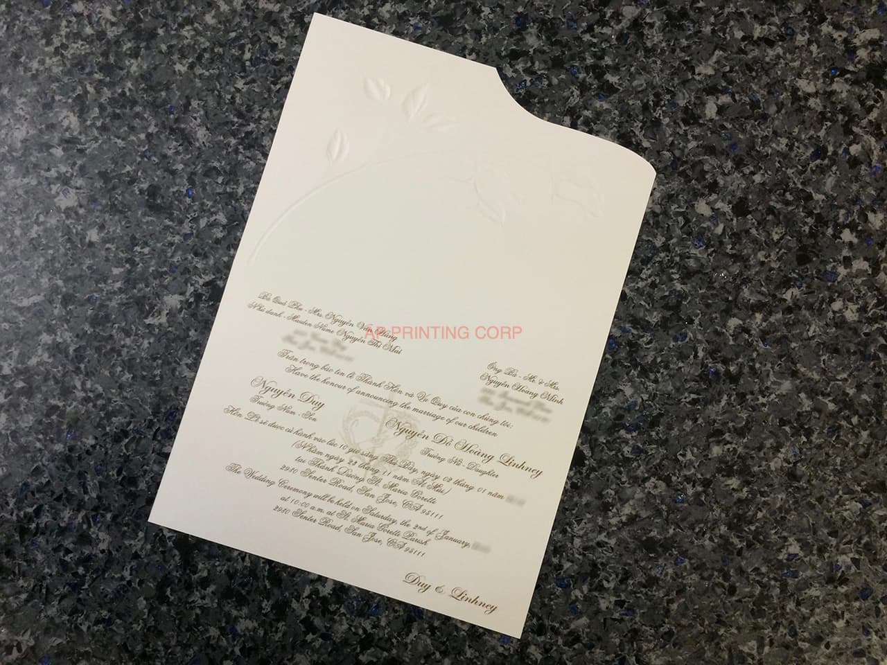 ART-41009 [I-11] Charming Bellflowers Wedding Invitation