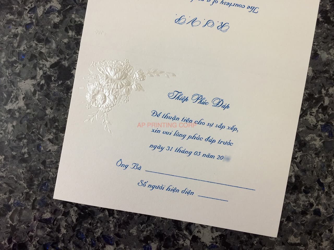 K8455 [I-11] Serenade of Flowers Wedding Invitation