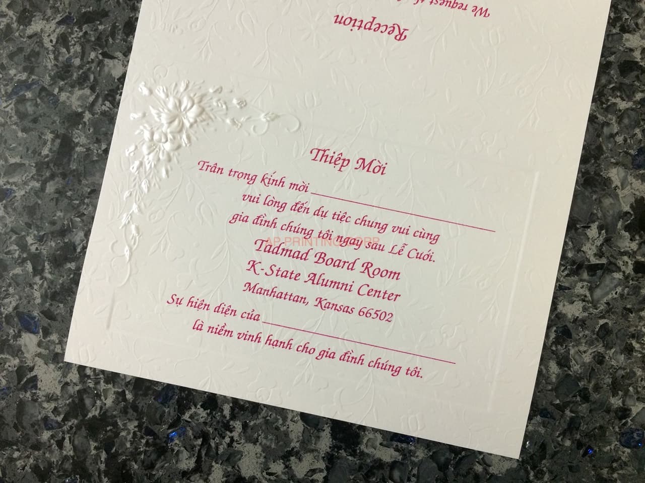 K9995 [I-10] Botanical Elegance Flowers Wedding Invitation