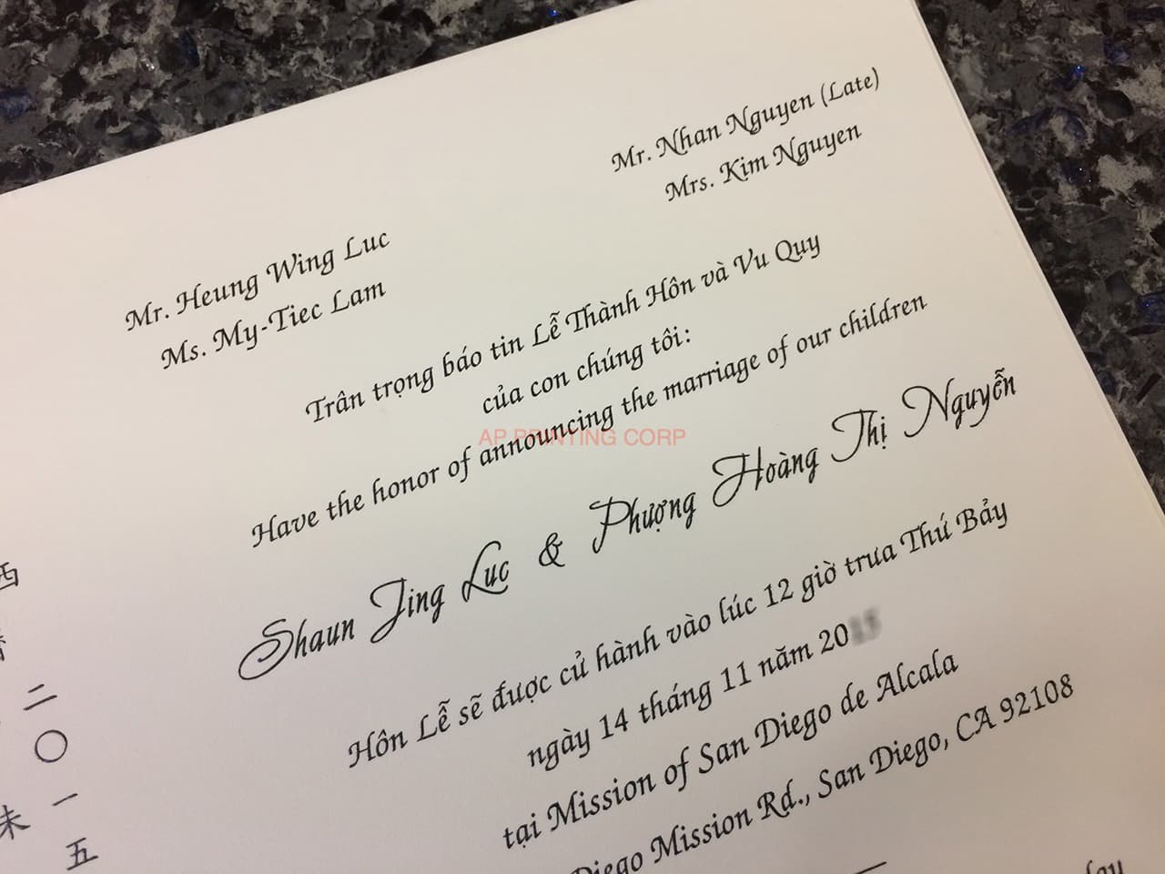 K8071 [I-10] Flowers Symphony Wedding Invitation