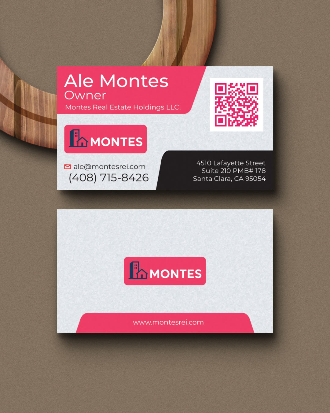 Red Accent Design Business Cards 1