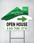 BHGRE Green Waves House Shape Sign 2