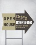 Century 21 Minimalistic Design Arrow Shape Sign