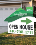 BHGRE Green Waves House Shape Sign 1