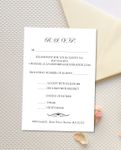 Simple Romance Simple Flat 5x7 Wedding Invitation 3