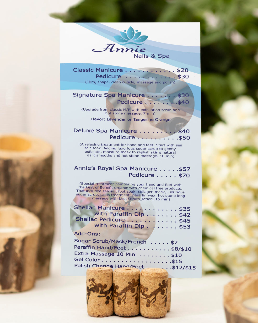 Light Blue Ocean Menu 2