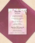 Boho Watercolor Design Vellum Wrapped Vietnamese & English Wedding Invitation 4