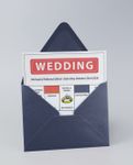 Creative Wedding Simple Flat 5x7 Unique Style Wedding Invitations