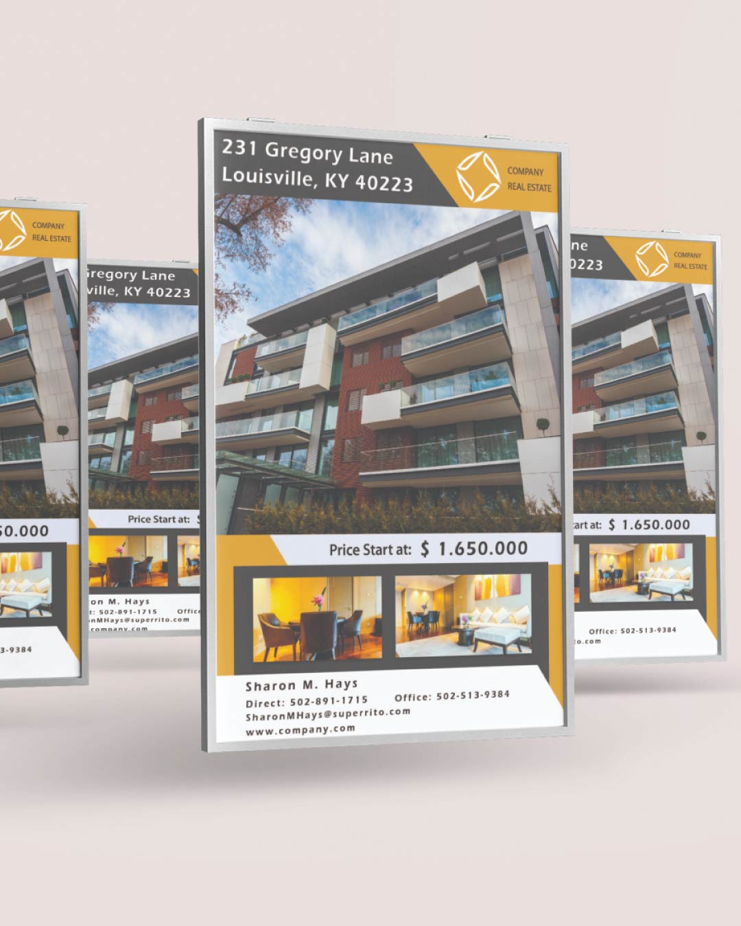 Modern Yellow Poster 1