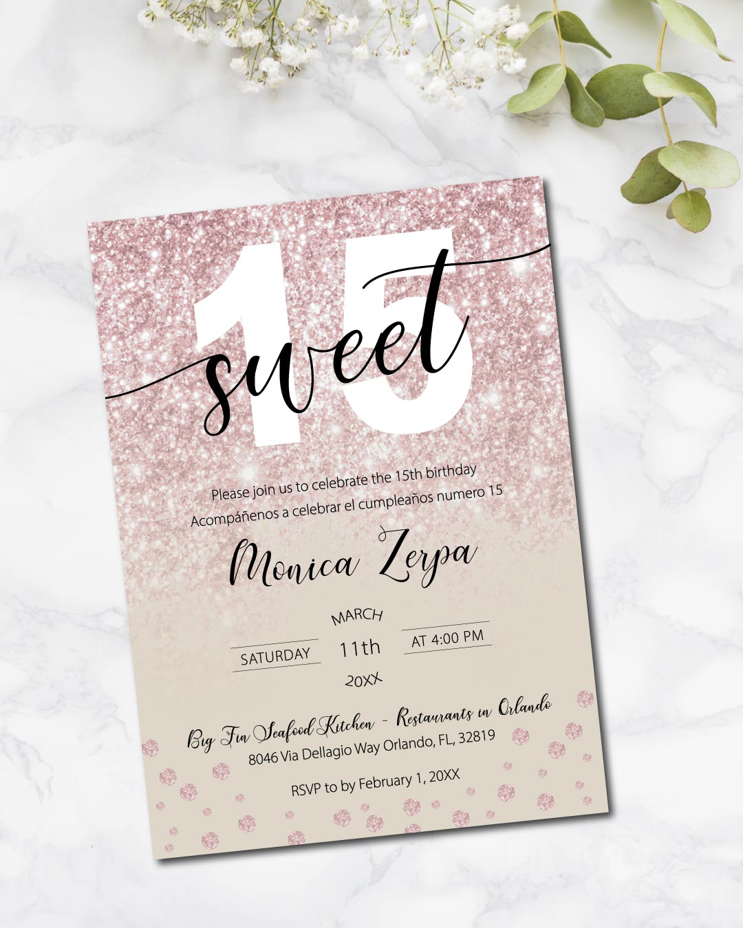 Quinceanera Bright Pink 1