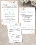 Soft Floral Garden Simple Flat 5x7 Wedding Invitation 1