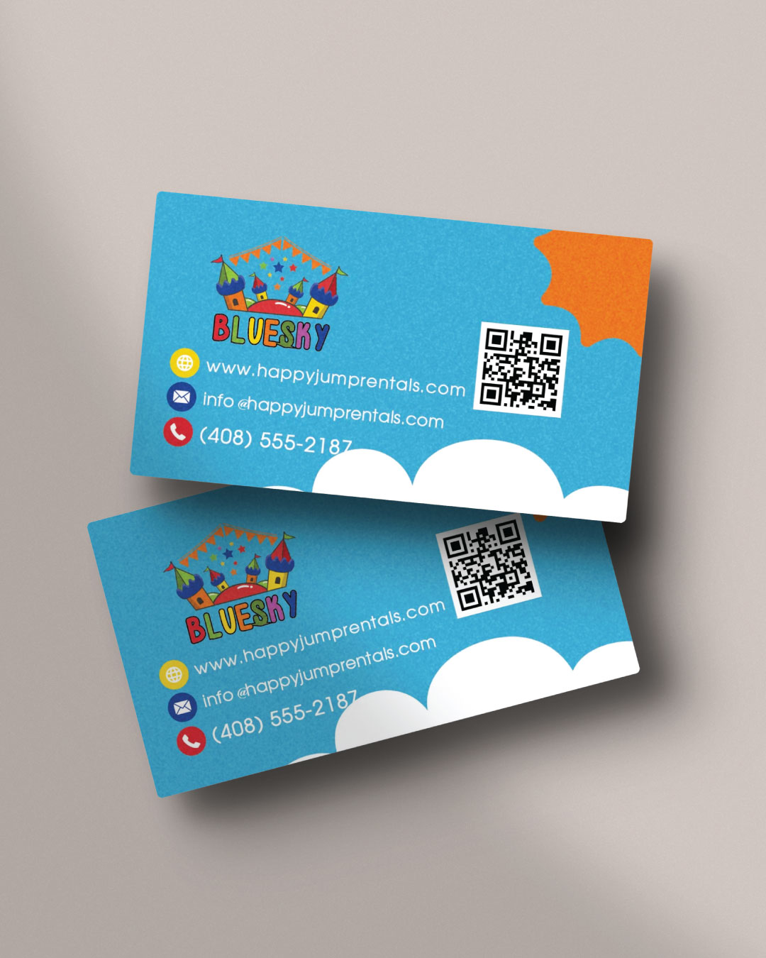 Blue Sky Jumps Standard Business Cards 1