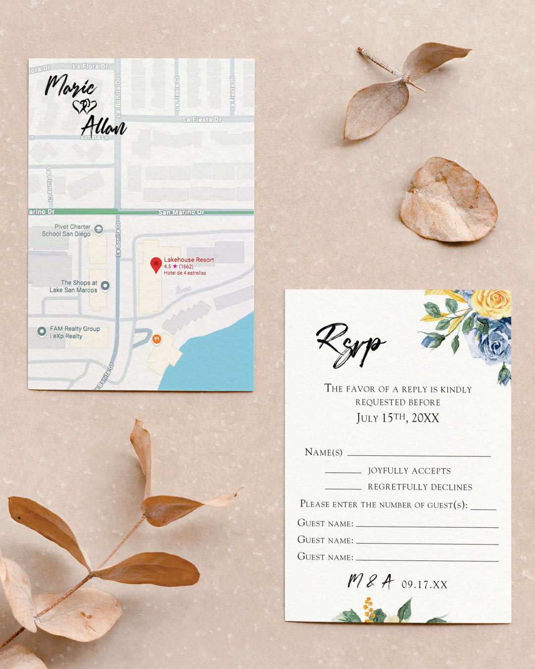 Map and RSVP