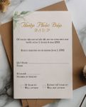 Pure Leaf Grace Simple Flat 5x7 Wedding Invitation 4