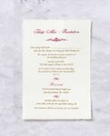 Tea Red Gold Simple Flat 5x7 Wedding Invitation 3