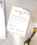 Floral Harmony Simple Flat 5x7 Wedding Invitation 4
