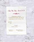 Tea Red Gold Simple Flat 5x7 Wedding Invitation 4