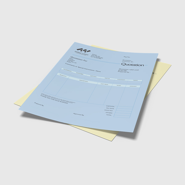 2-part NCR Forms w Variable Numbering