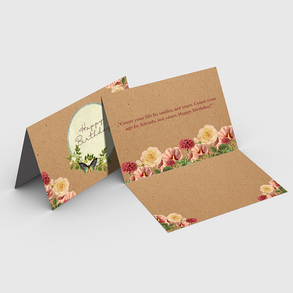 Brown Kraft Greeting Cards