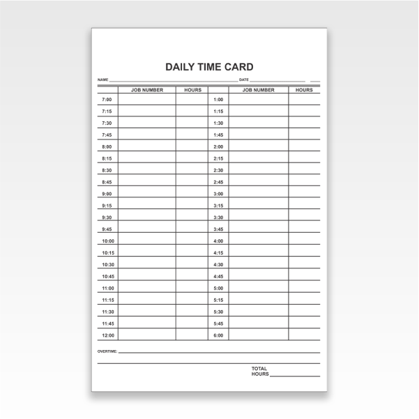 Daily Time Cards [Human Resources]	