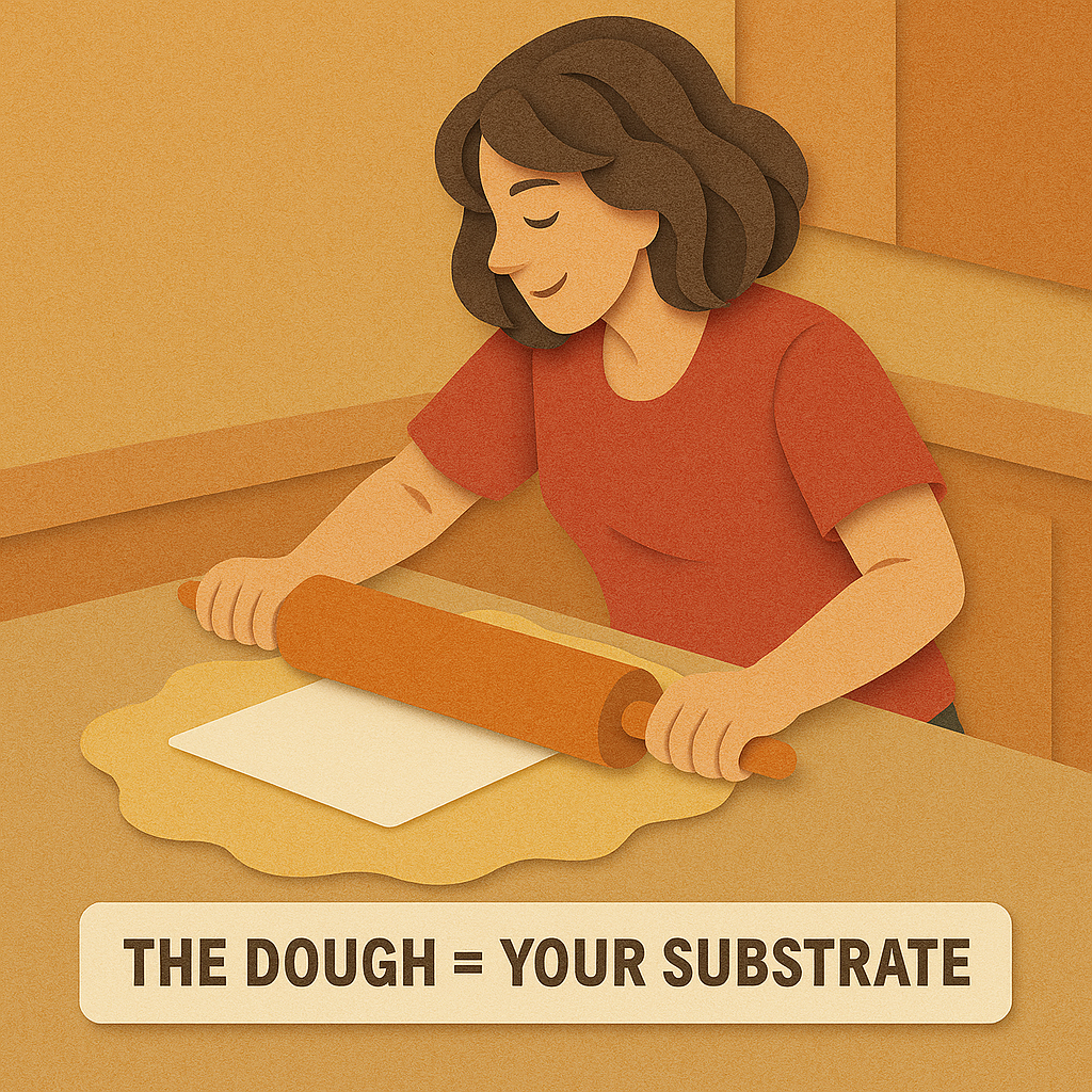 The Dough equals your substrate