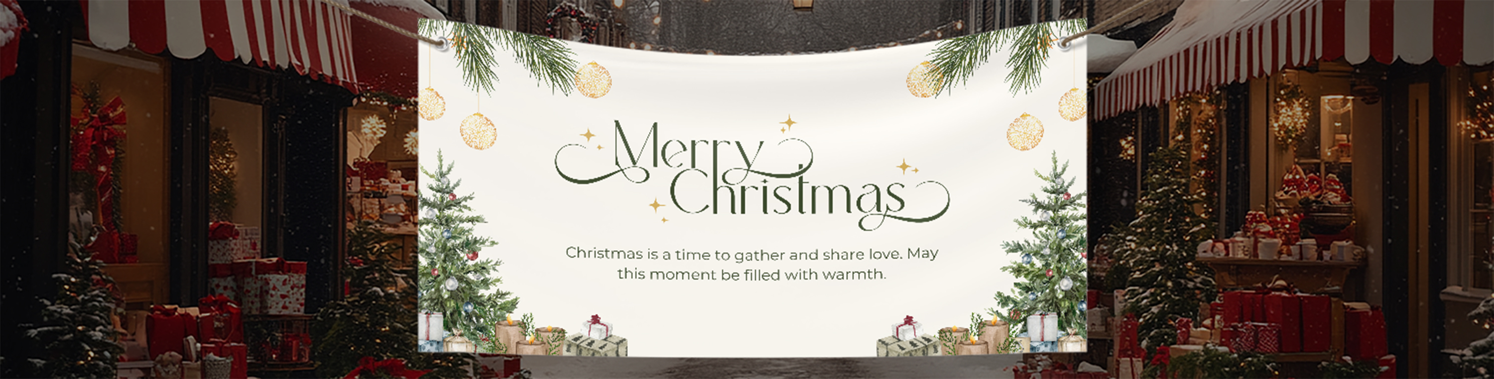 Christmas Banner Printing for NYC Businesses & Events