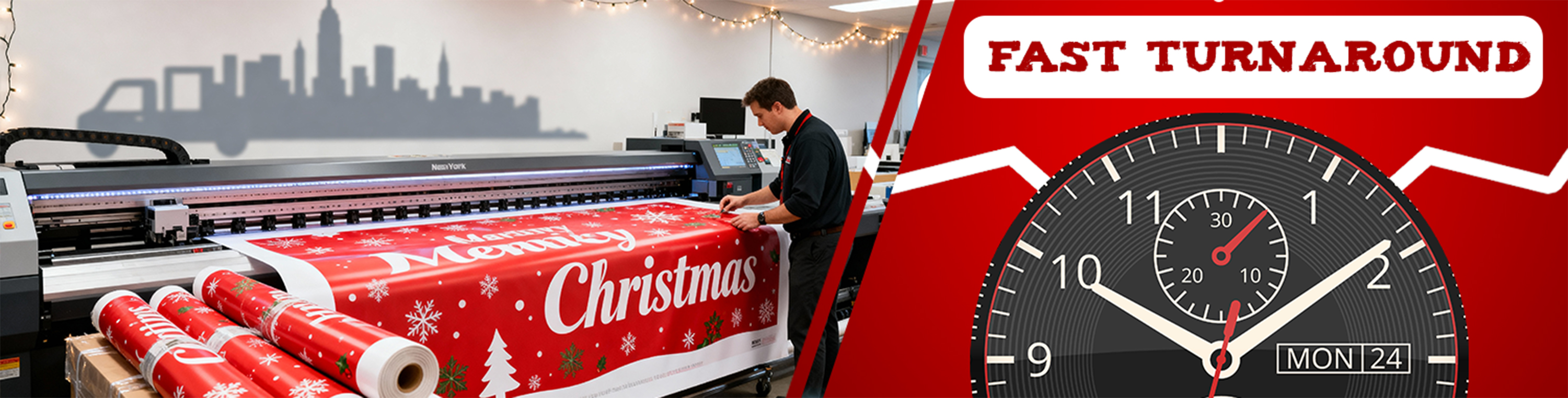Fast Turnaround: 24–48 Hour Holiday Banner Printing NYC