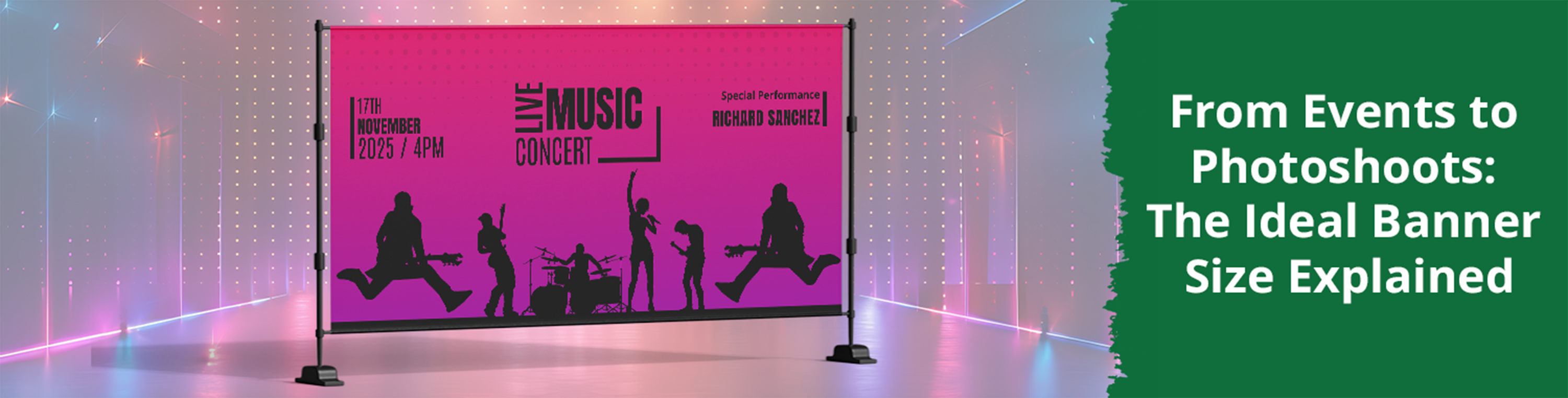 From Events to Photoshoots: The Ideal Banner Size Explained
