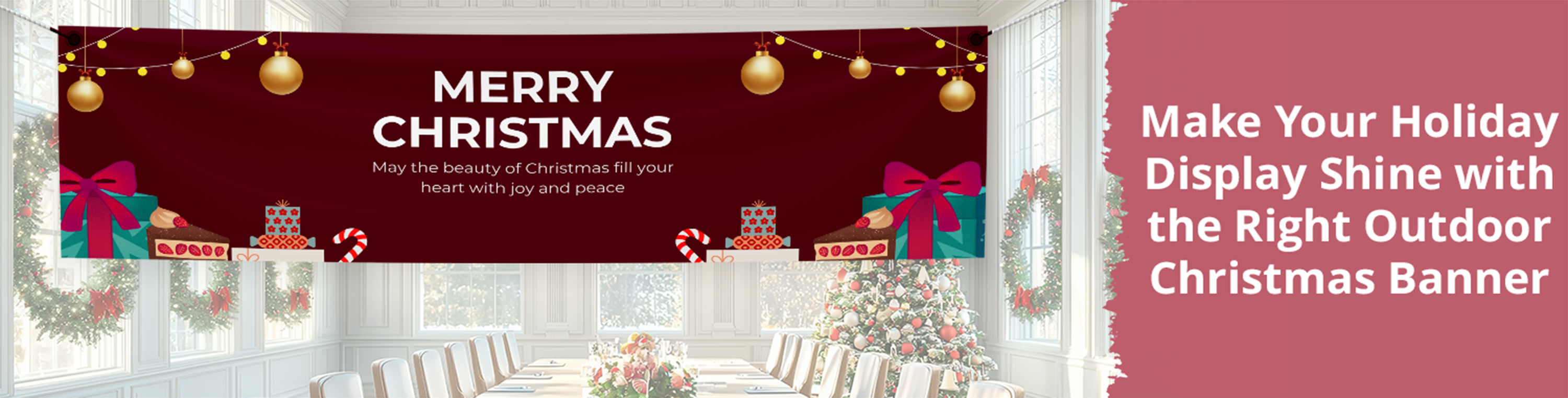 Make Your Holiday Display Shine with the Right Outdoor Christmas Banner