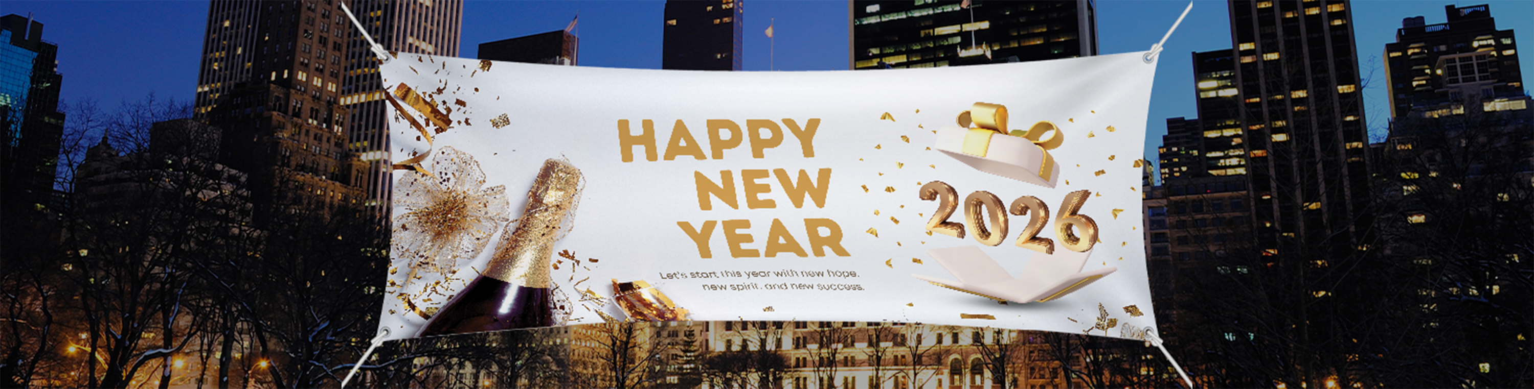 New Year’s Event Banners for NYC Celebrations