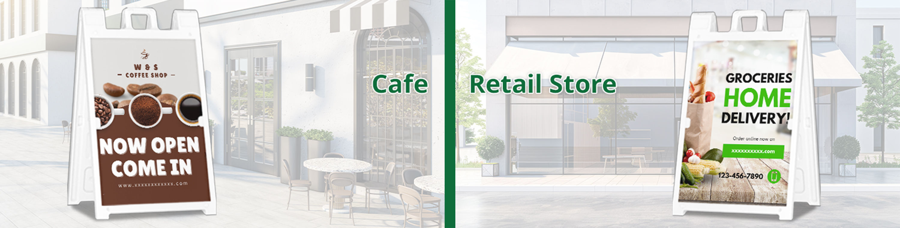 Outdoor A-Frame Sign