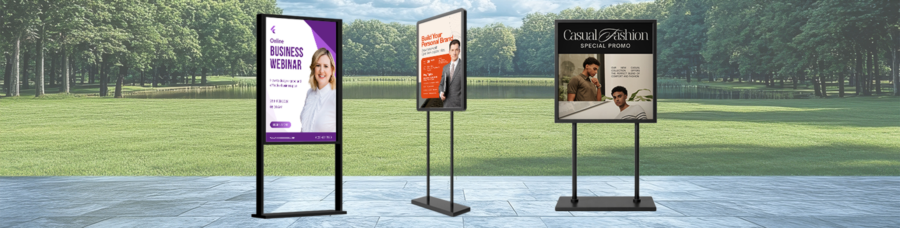 Portable and supporting Signage for Event Setup