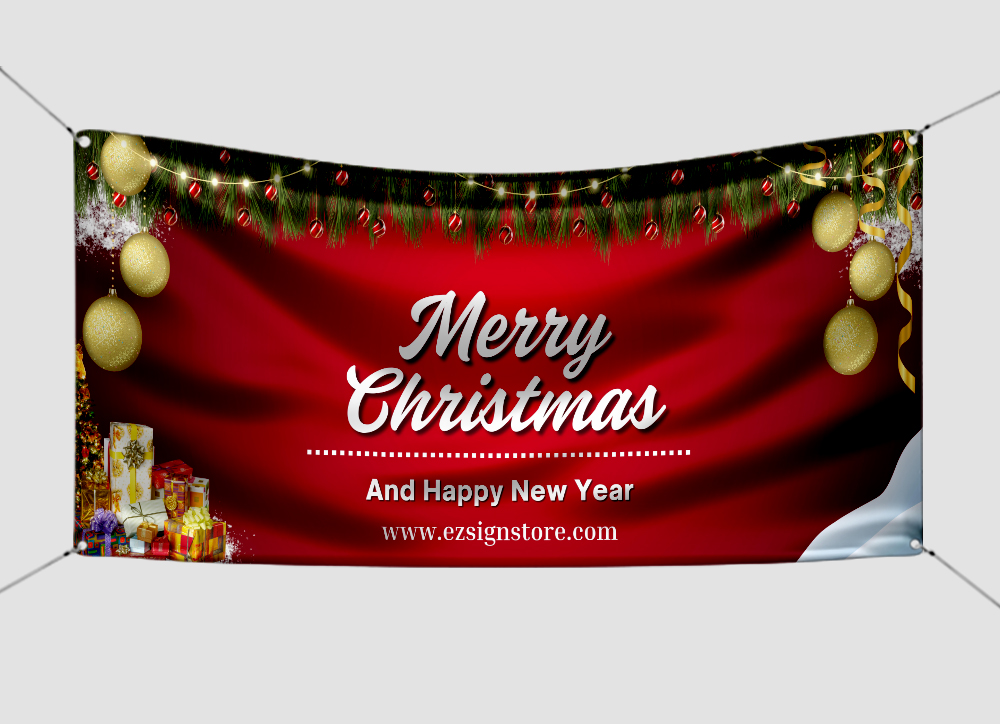 Outdoor Vinyl Christmas Banners