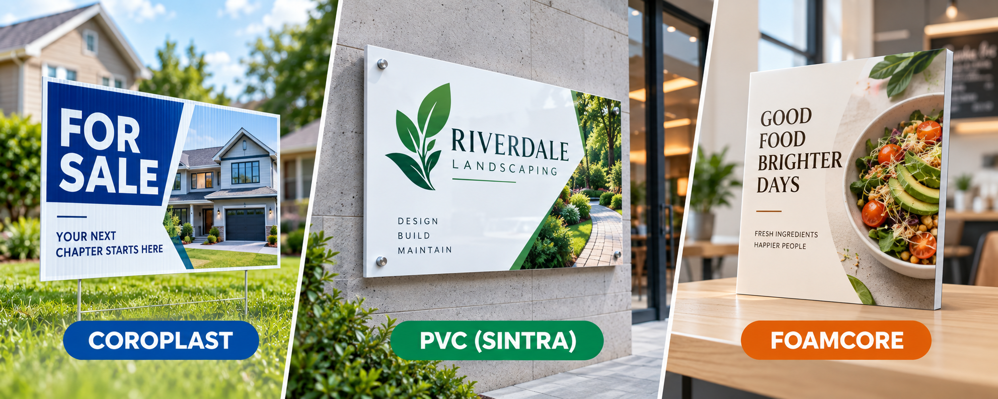 PVC Sintra signage