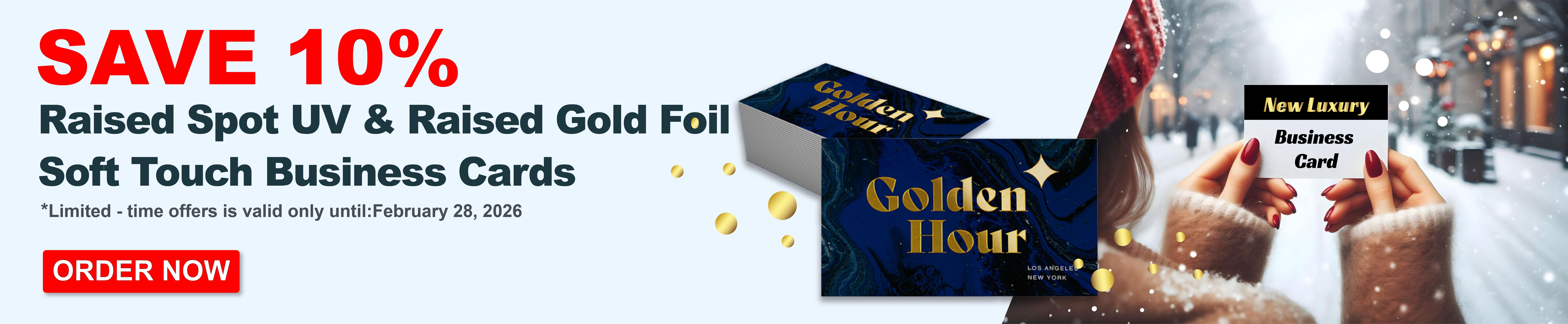 Luxury Business Cards 10% Discount